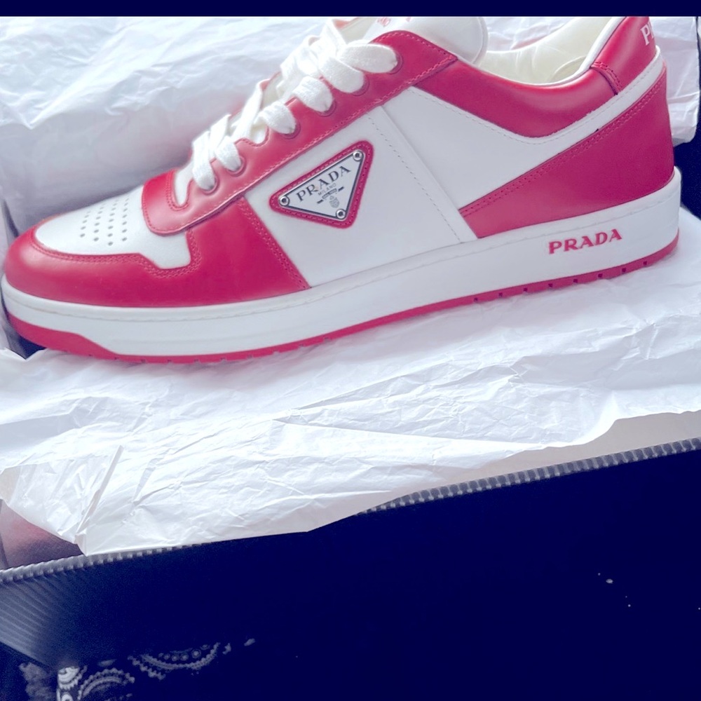 Red & White Prada Men’s Sneaker 9 - Picture 2 of 3